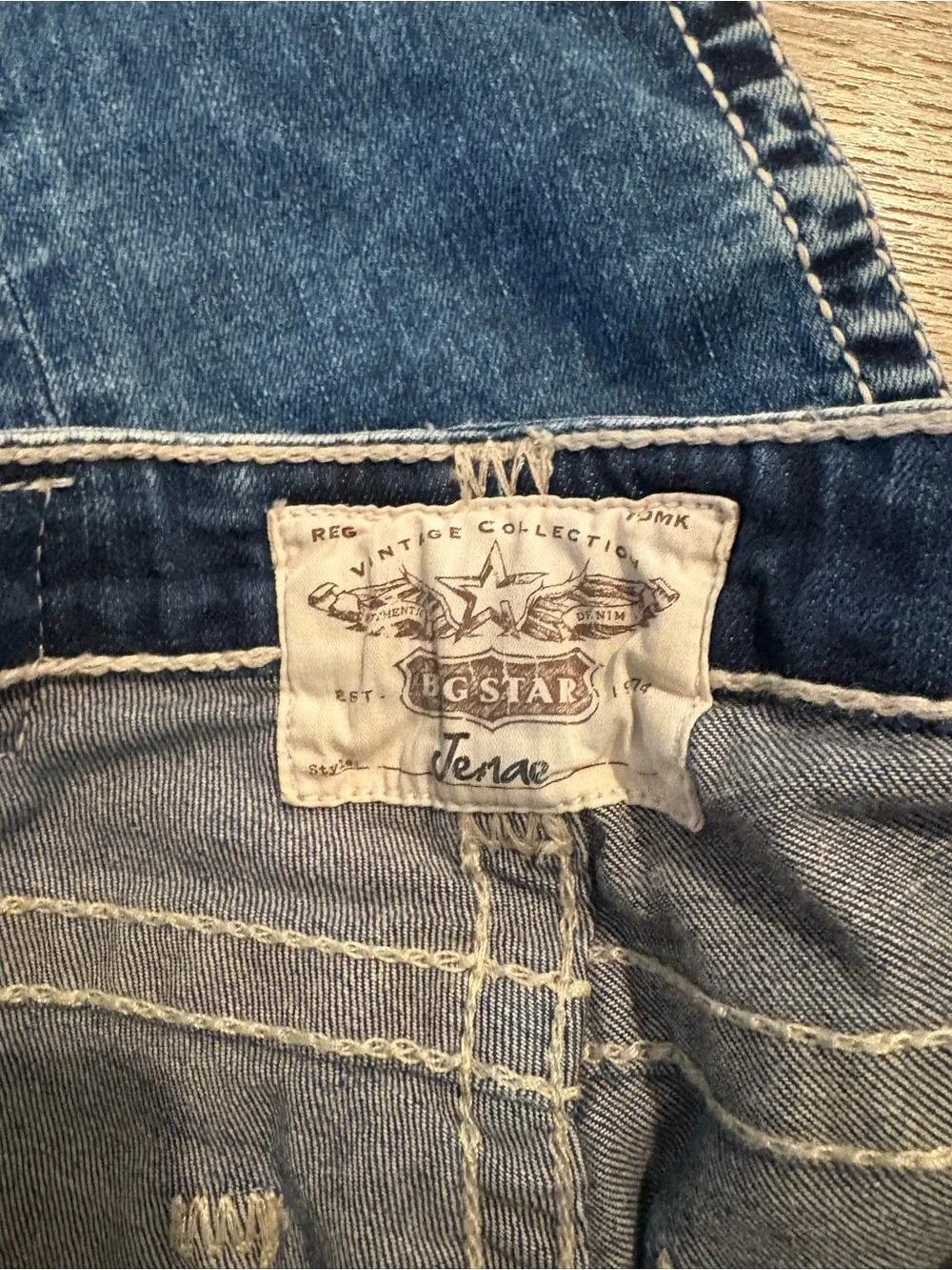 Big Star Women's Skinny Jeans in Washed Blue Denim - Picture 9 of 11
